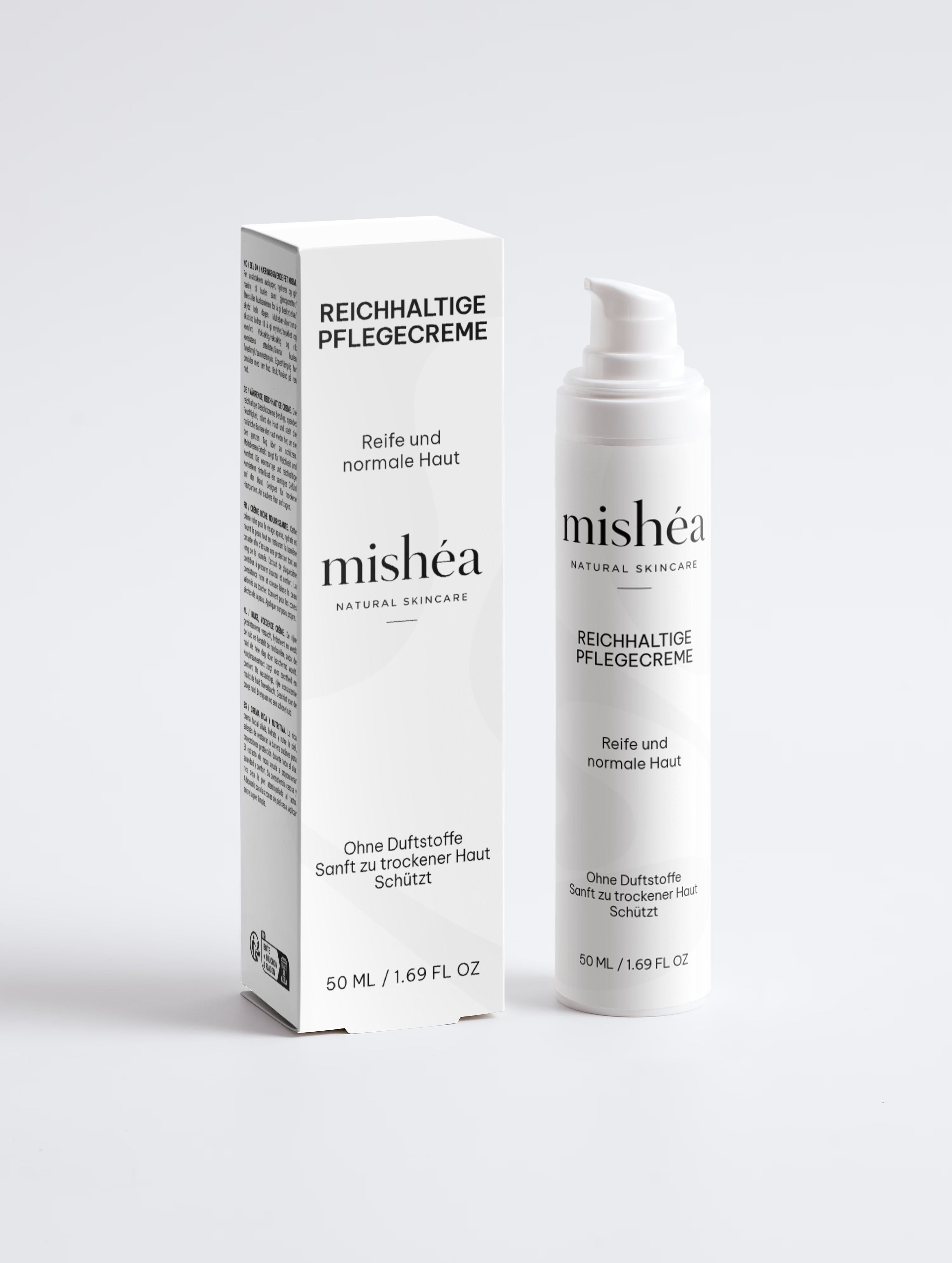 Reichhaltige Pflegecreme, parfümfrei | 50 ml MISHÉA