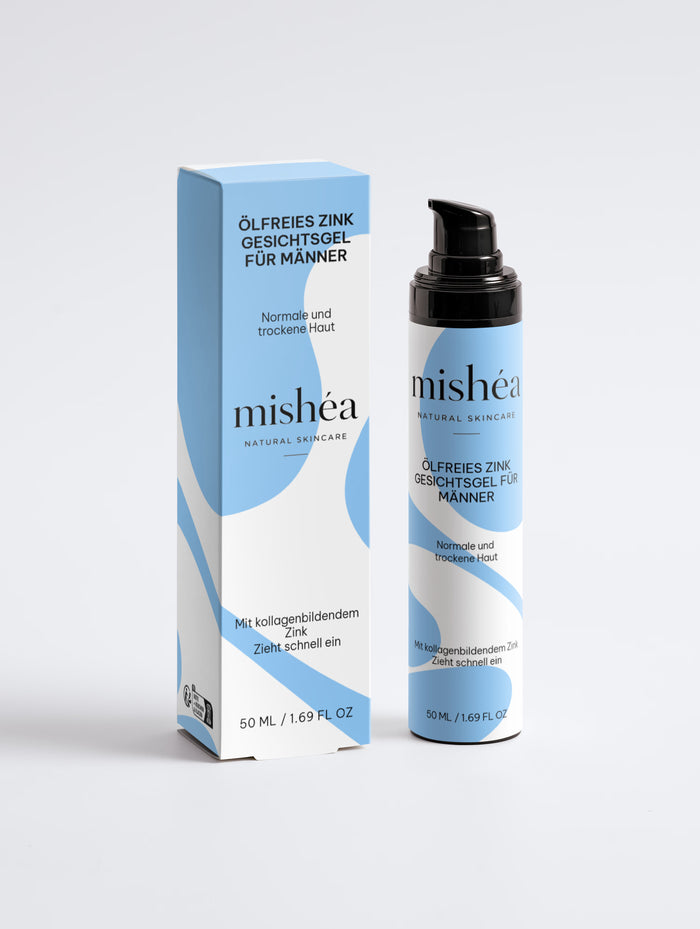 Ölfreies Zink-Gesichtsgel für Männer | 50 ml