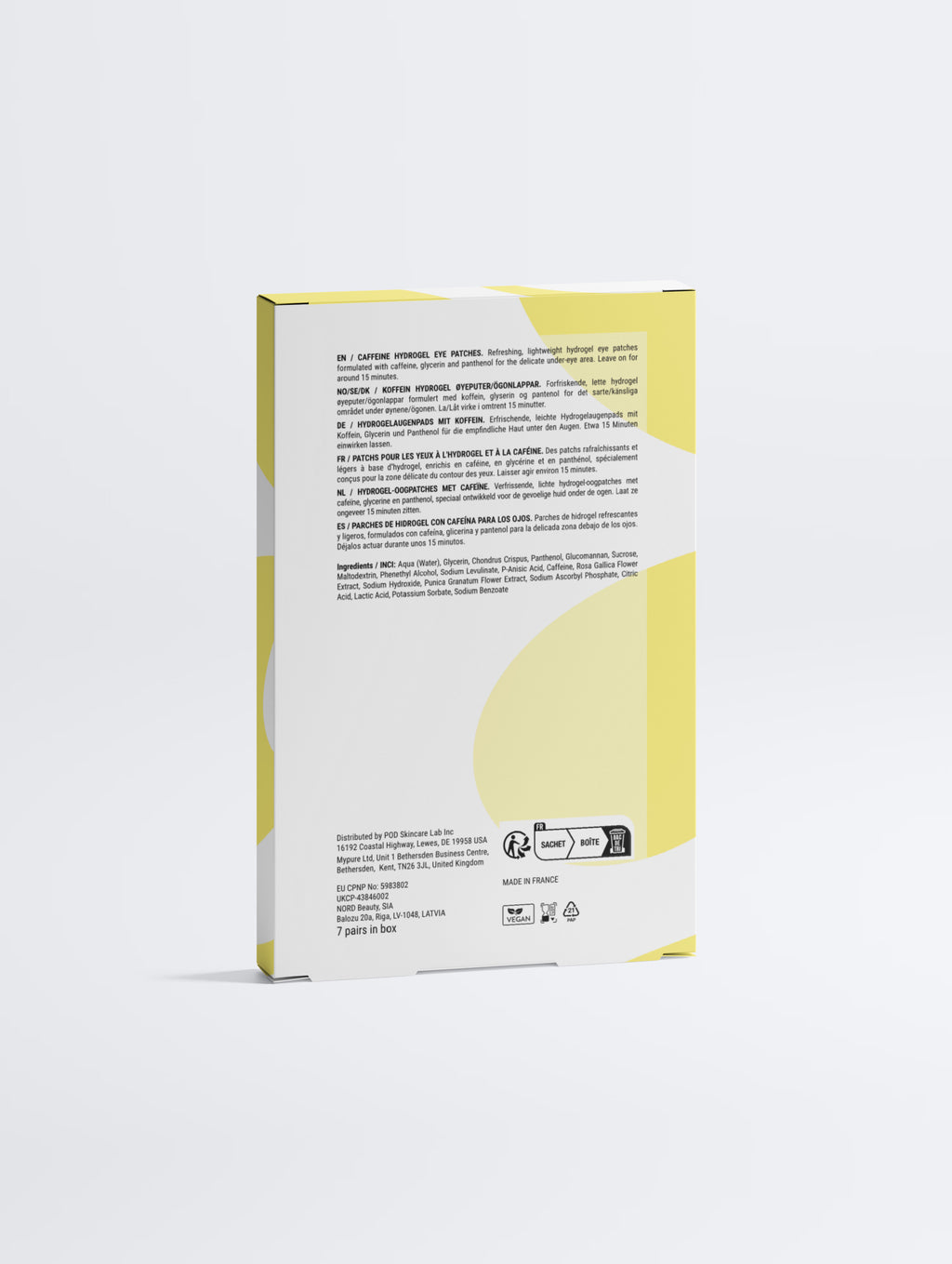 Koffein + Vitamin C – belebende Hydrogel-Augenpads Selfnamed