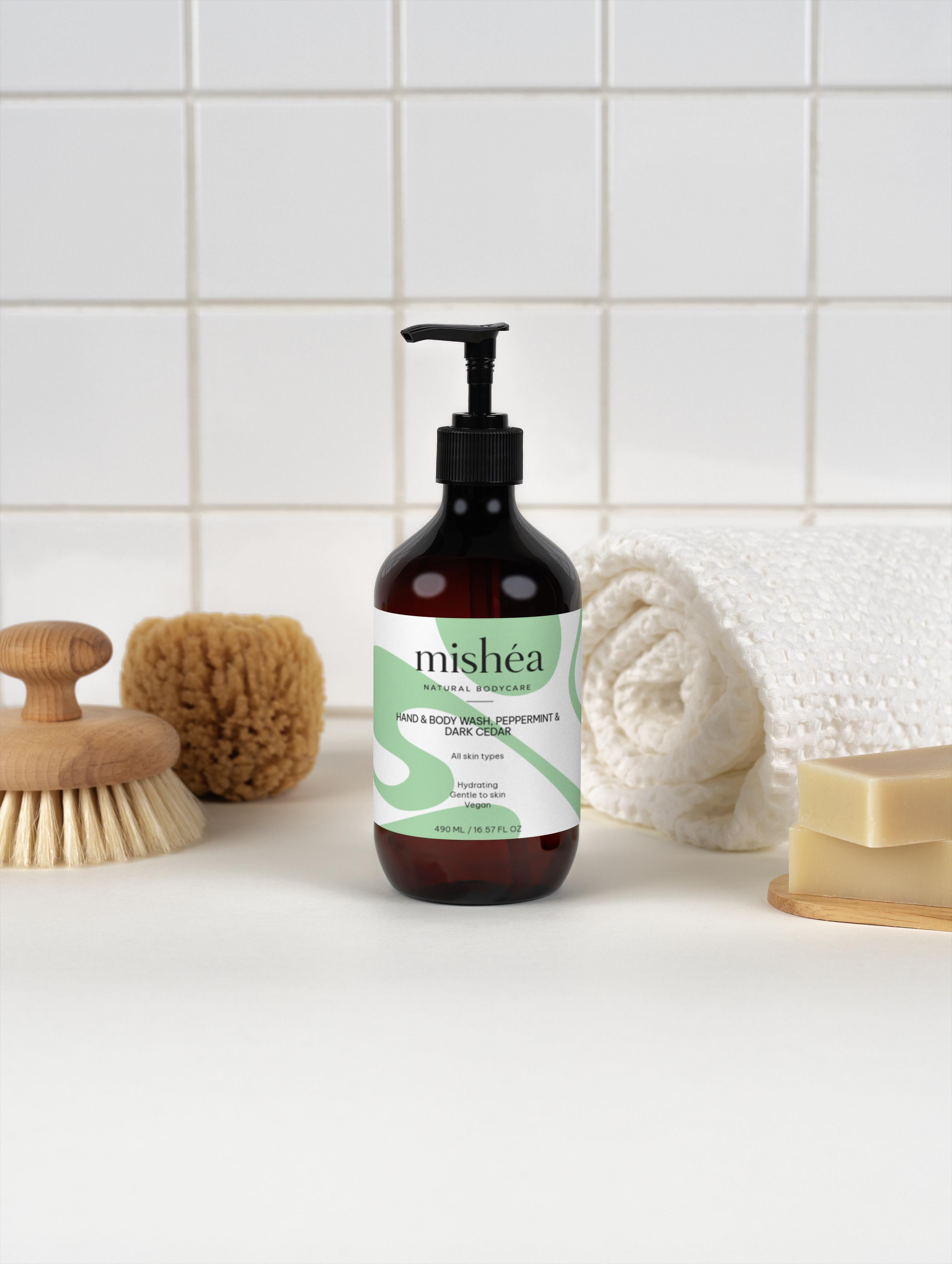 Hand & Body Wash, Peppermint & Dark Cedar Selfnamed