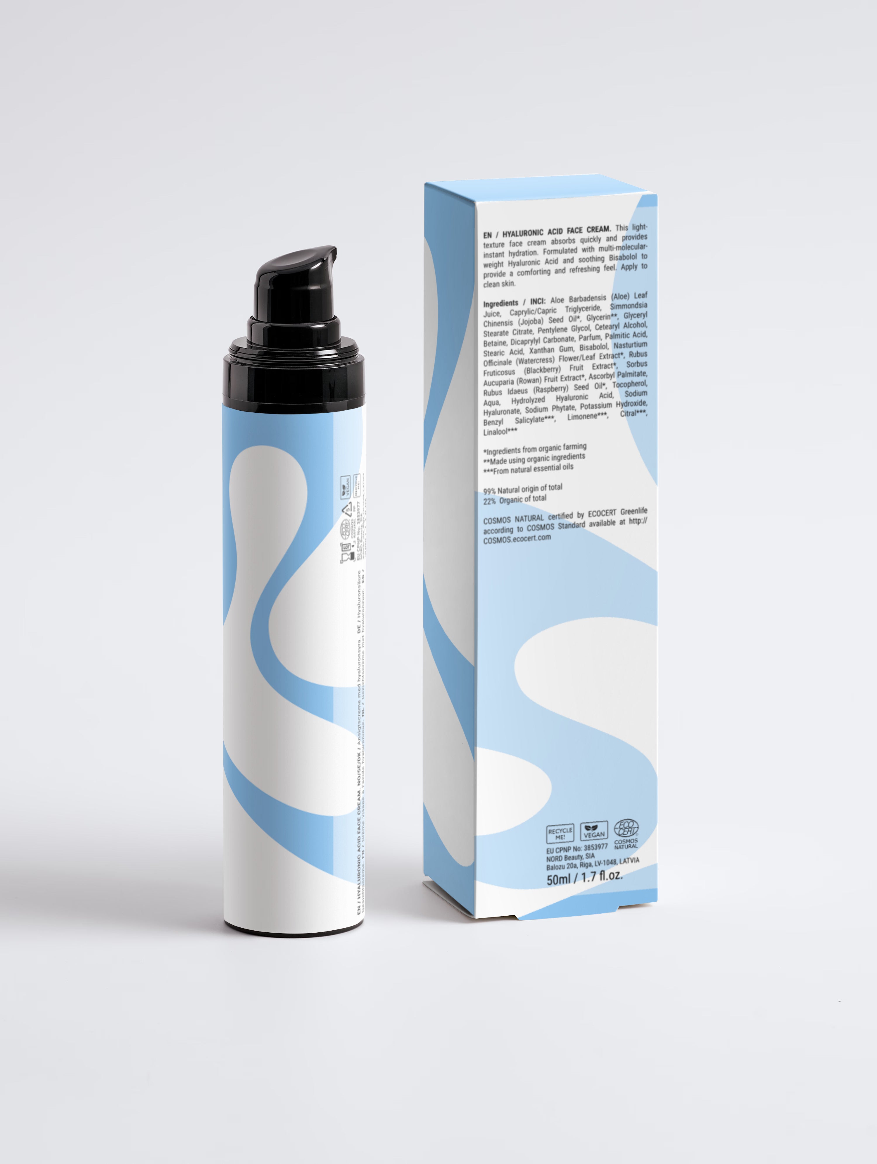 Hyaluronsäure-Gesichtscreme für Männer | 50 ml MISHÉA