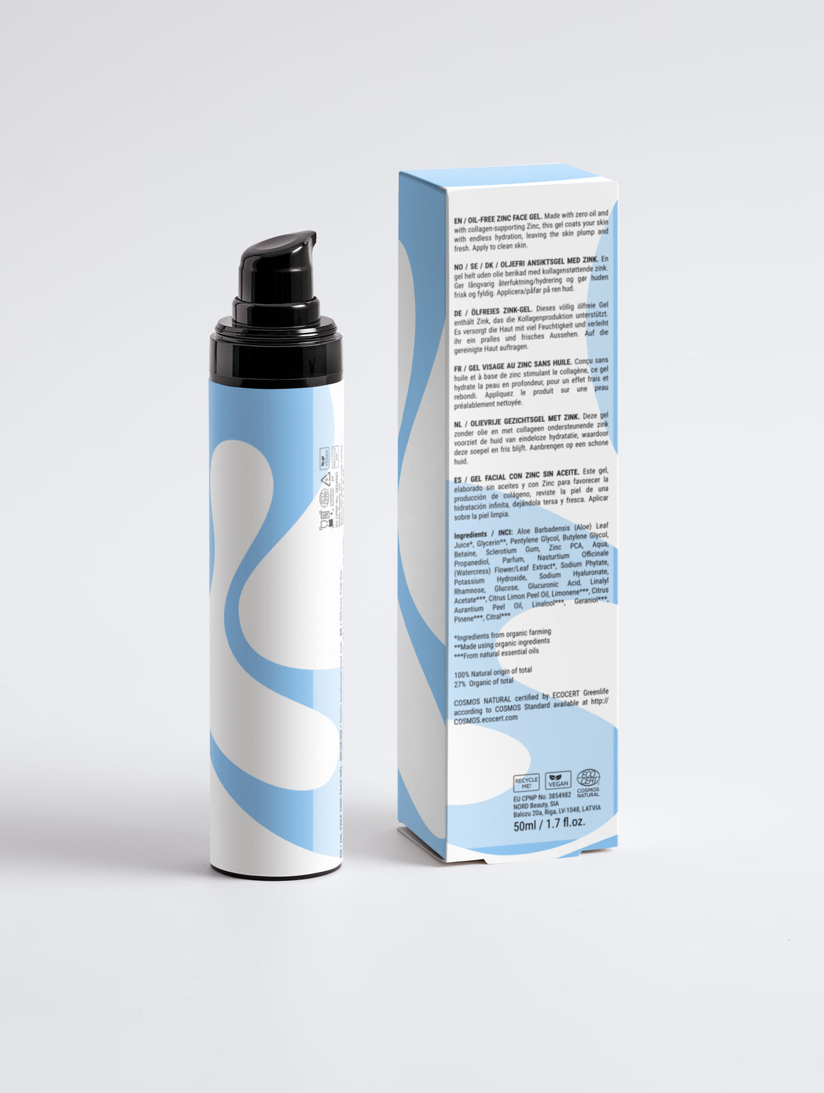 Ölfreies Zink-Gesichtsgel für Männer | 50 ml MISHÉA
