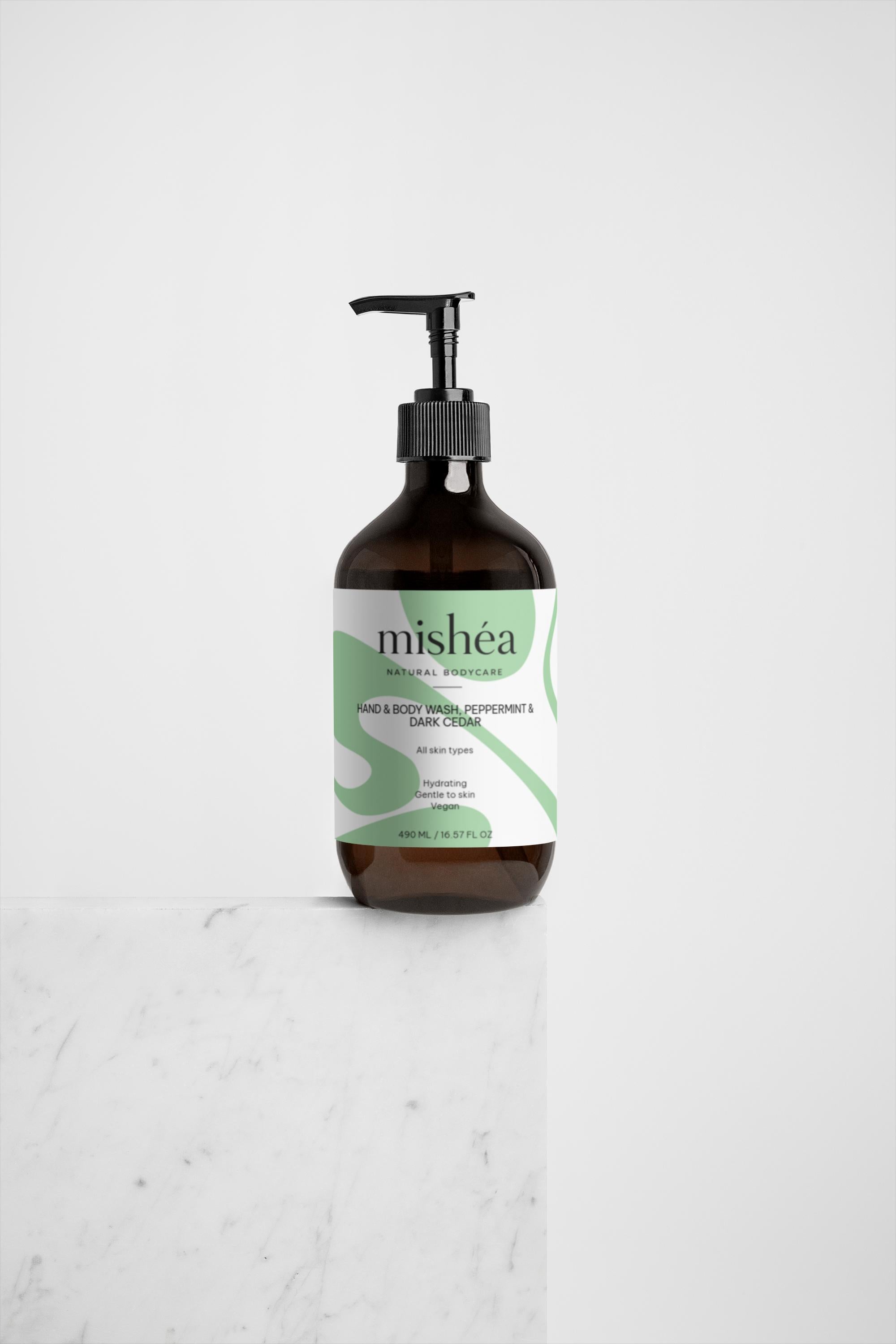 Hand & Body Wash, Peppermint & Dark Cedar Selfnamed